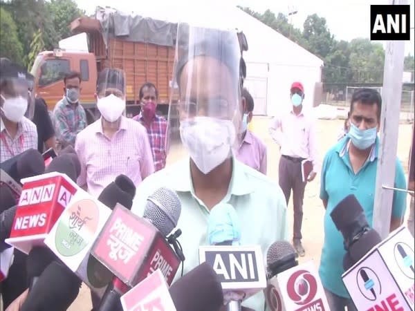 Varanasi Commissioner Deepak Agrawal speaking to media on Thursday. (Photo/ANI)