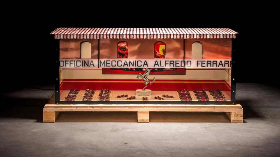 47 piece ferrari f1 model collection