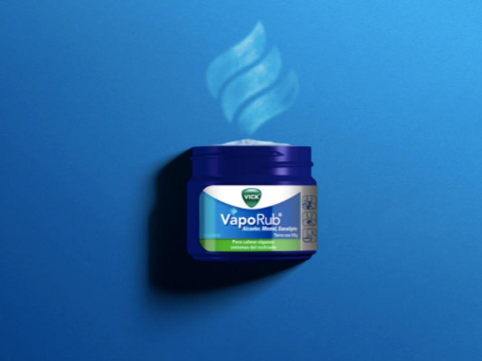 VapoRub suele usarse para aliviar las molestias de la gripa aunque no es un medicamento / Cortesía P&G.