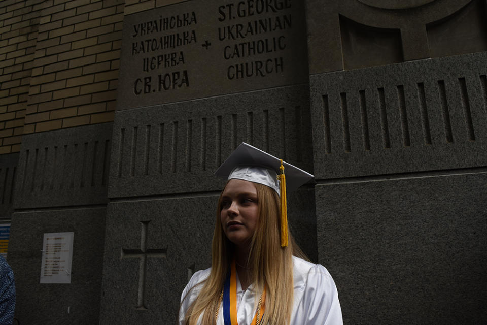 The class salutatorian Vitalina Voitenko