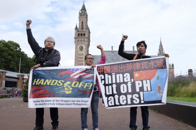 位於荷蘭海牙的常設仲裁法院12日對「菲律賓訴中國仲裁案」（南海仲裁案）作出裁決，中國大敗虧輸。（美聯社）