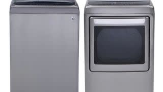 LG WM3670HWA Front Load Steam Washer & DLEX3370W Electric Steam Dryer