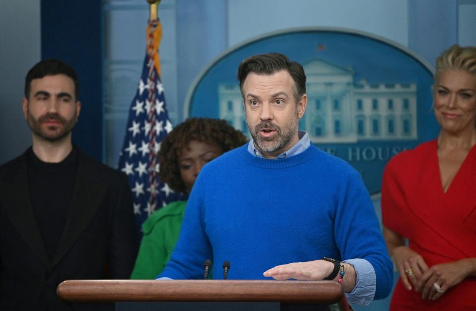 brett goldstein, karine jean pierre, hannah waddingham, jason sudeikis, white house, ted lasso