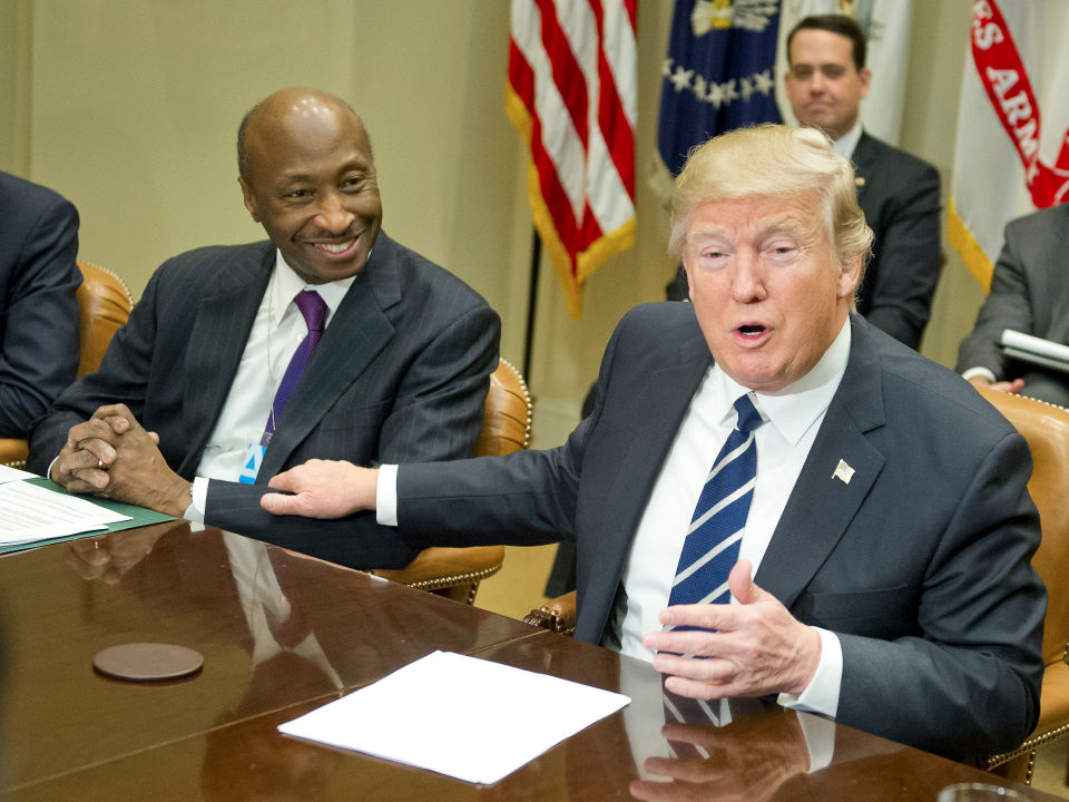 Donald Trump Kenneth C. Frazier, Chairman and CEO of Merck & Co