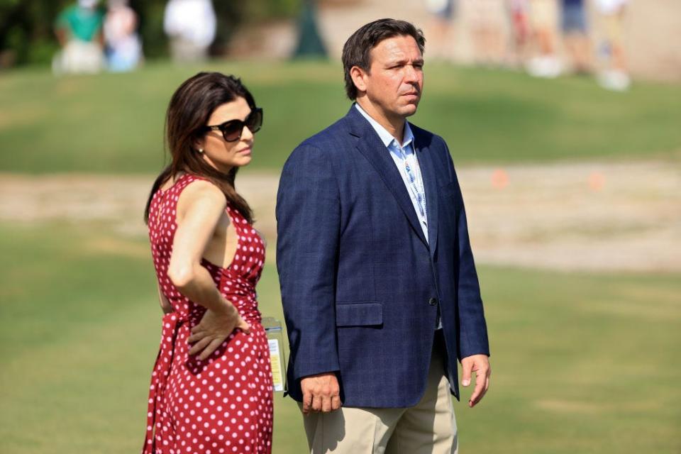 Ron and Casey DeSantis in May 2021.