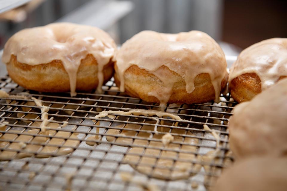 Doughnuts from Stay Glazed...Donuts in downtown Asheville March 25, 2022.