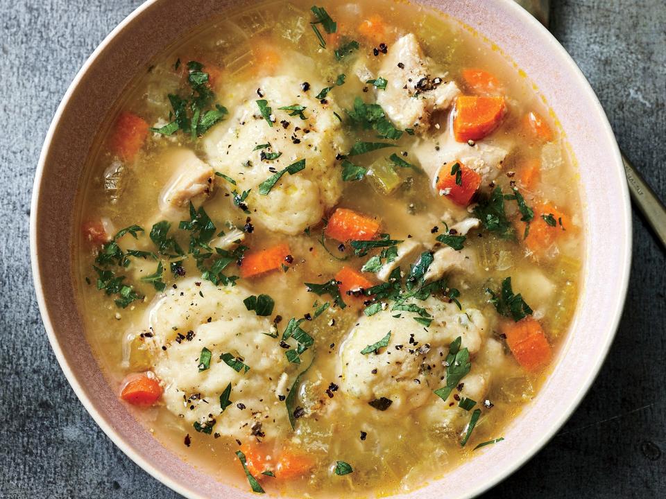 Instant Pot Turkey and Sage Dumpling Soup