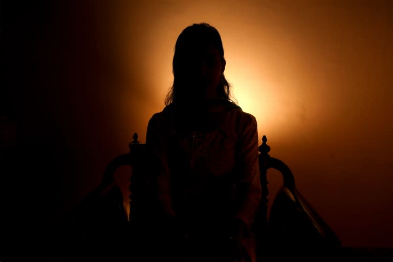 Swati Sharma, víctima de violaciones maritales, entrevistada por la AFP en Nueva Delhi el 15 de mayo de 2024 (Shubham Koul)