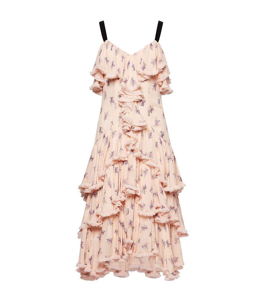 <p>Edie dress, $417, <a rel="nofollow noopener" href="https://cinqasept.nyc/collections/dresses/products/edie-dress-in-pearl-blush" target="_blank" data-ylk="slk:cinqasept.com;elm:context_link;itc:0;sec:content-canvas" class="link "> cinqasept.com</a> </p>