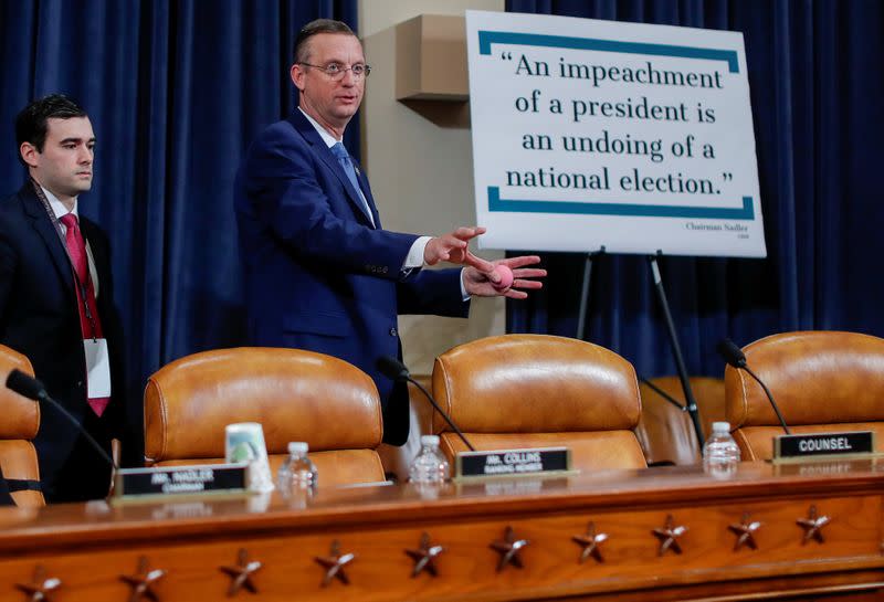 House Judiciary Committee holds hearing on the Trump impeachment Inquiry on Capitol Hill in Washington