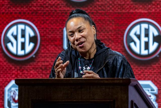 South Carolina's Staley better player or coach? Good question, she says