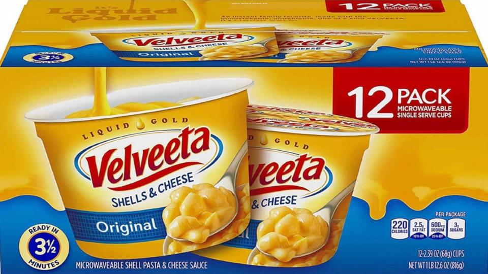 PHOTO: Kraft Velveeta macaroni and cheese in microwave cups is seen in this undated product image. (Amazon)