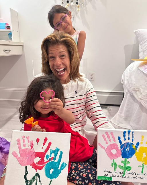 Hoda Kotb with her two daughters, Haley Joy and Hope Catherine.