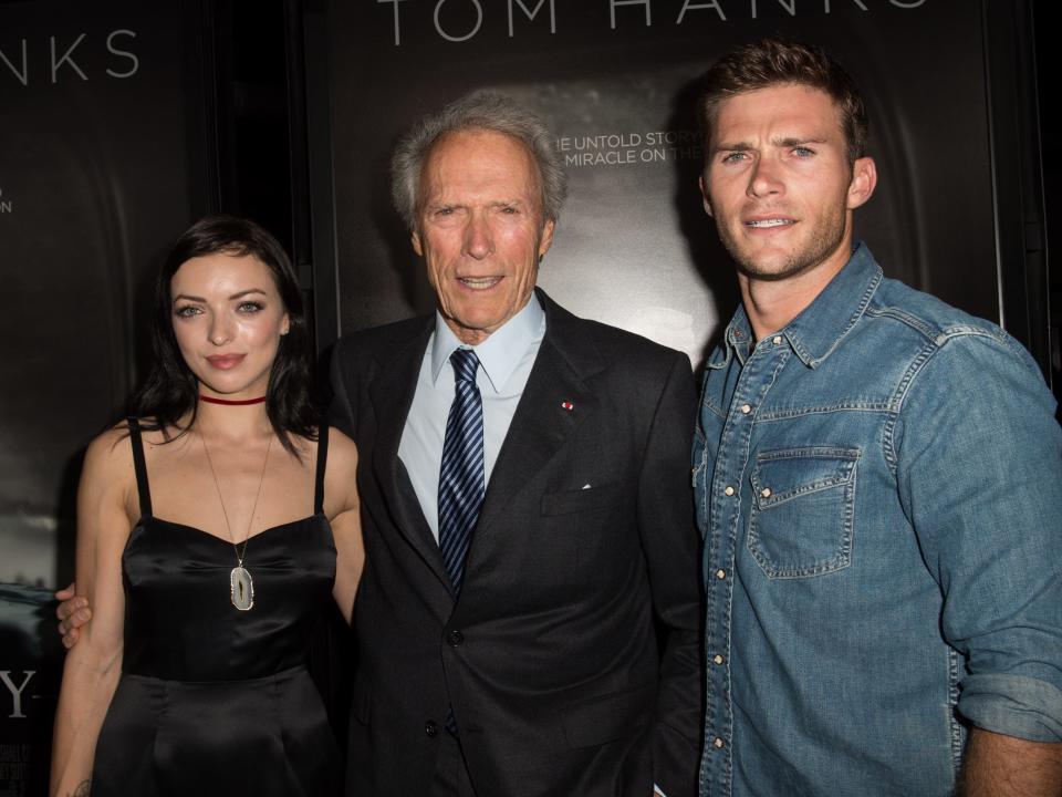 Francesca Eastwood, Clint Eastwood, and Scott Eastwood