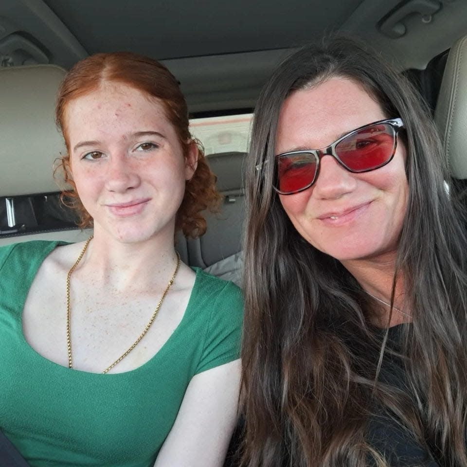 Emily Fitzgerald (left) was active at Big Rapids Figure Skating Club, while Mary Fitzgerald was a volunteer.