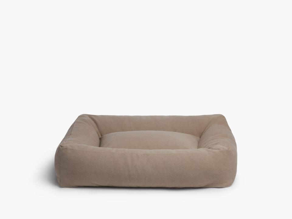 13) Canvas Bolster Dog Bed