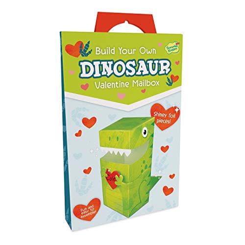 Peaceable Kingdom Build Your Own Dinosaur Valentines Mailbox Kit