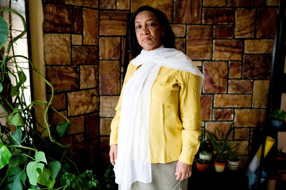 Nahid Gabralla, 53, human rights activist, poses for a photograph in Khartoum, Sudan, July 2, 2019. (Photo: Umit Bektas/Reuters)