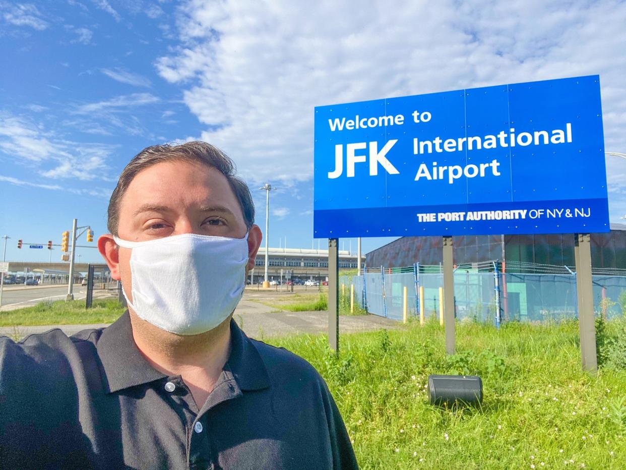 Flying from JFK Airport during pandemic