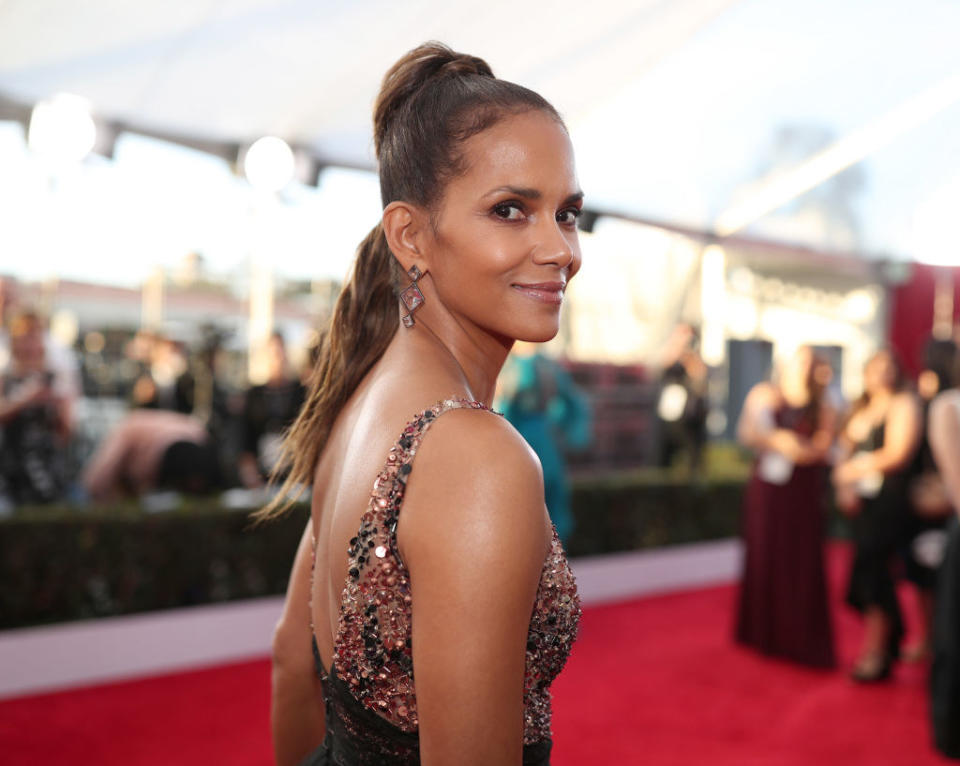 Halle Berry on the red carpet