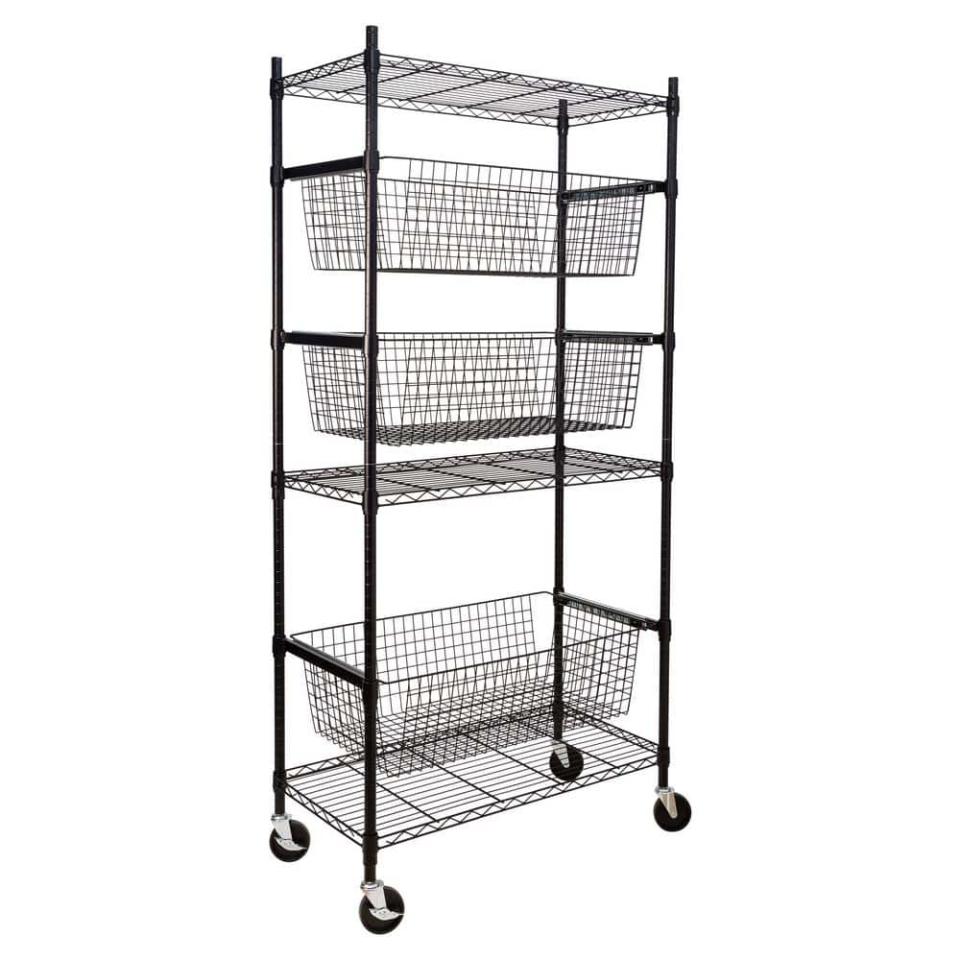 <p><a href="https://go.redirectingat.com?id=74968X1596630&url=https%3A%2F%2Fwww.homedepot.com%2Fp%2FHoney-Can-Do-Black-Steel-Sport-Storage-Organizer-SHF-08200%2F305864656&sref=https%3A%2F%2Fwww.womansday.com%2Fhome%2Forganizing-cleaning%2Fg2929%2Fgarage-organization-ideas%2F" rel="nofollow noopener" target="_blank" data-ylk="slk:Shop Now;elm:context_link;itc:0;sec:content-canvas" class="link ">Shop Now</a></p><p>Set up tower shelving storage racks for big families.</p><p>$283.19</p><p>homedepot.com</p>