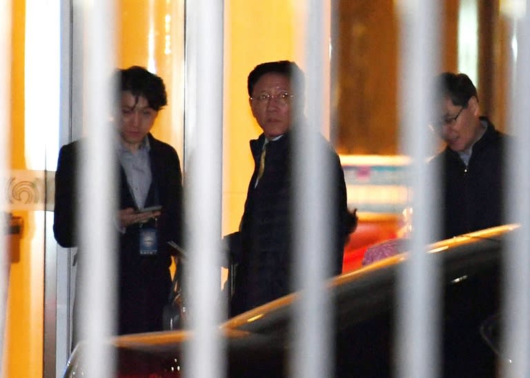 This photo taken on March 7, 2017 of North Korean ambassador to Malaysia Kang Chol leaving from the Beijing Airport, following his expulsion from Malaysia in a deepening diplomatic dispute over the assassination of the half brother of Kim Jong-Un
