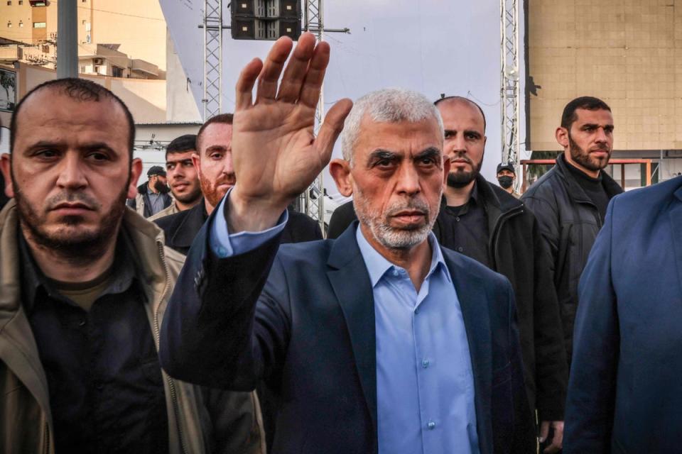 Yahya Sinwar, leader of the Hamas movement within the Gaza strip (AFP via Getty Images)