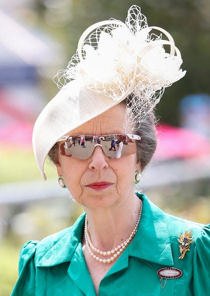 rincess Anne, Princess Royal attends Royal Ascot 2021 at Ascot Racecourse.