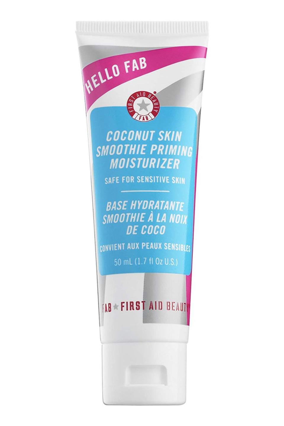 8) First Aid Beauty Coconut Skin Smoothie Priming Moisturizer