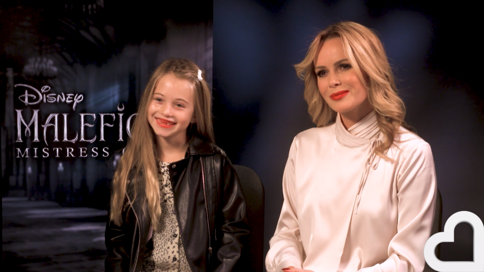 Cub reporter: Hollie had the chance to chat with Jolie and Fanning (Heart Radio)