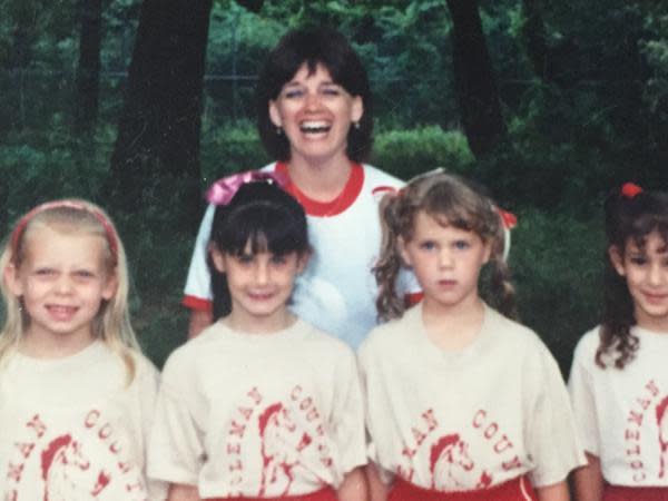 “Guess I was really into camp #tbt,” Schumer deadpanned about this photo in which she does not seem to be looking forward to campfire songs and s'mores.