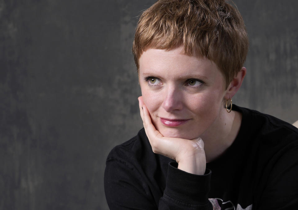 Rose Glass, director/co-writer of the film "Love Lies Bleeding," poses for a portrait at the Four Seasons Hotel, Monday, March 4, 2024, in Los Angeles. (AP Photo/Chris Pizzello)