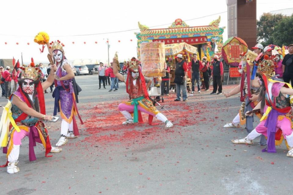 紫微宮祈福消災遶境活動。(圖/記者林㤈輝翻攝)