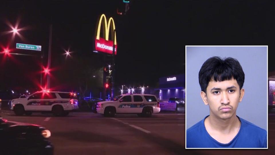 <div>Herson Robledo, 18, was arrested for the murder of 39-year-old Jacob Schottenbauer, who was shot near 35th Avenue and Van Buren Street, Phoenix Police said.</div>