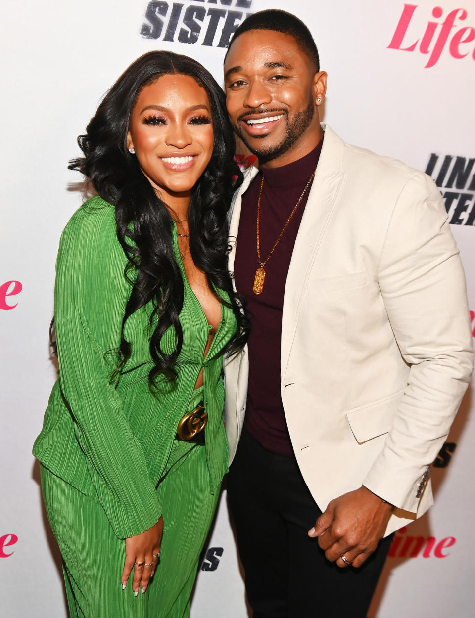 Drew Sidora and Ralph Pittman at the Atlanta screening of Lifetime's 