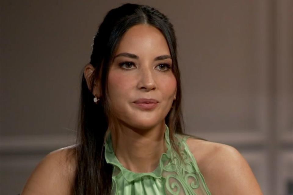 <p>GMA/X</p> Olivia Munn on 