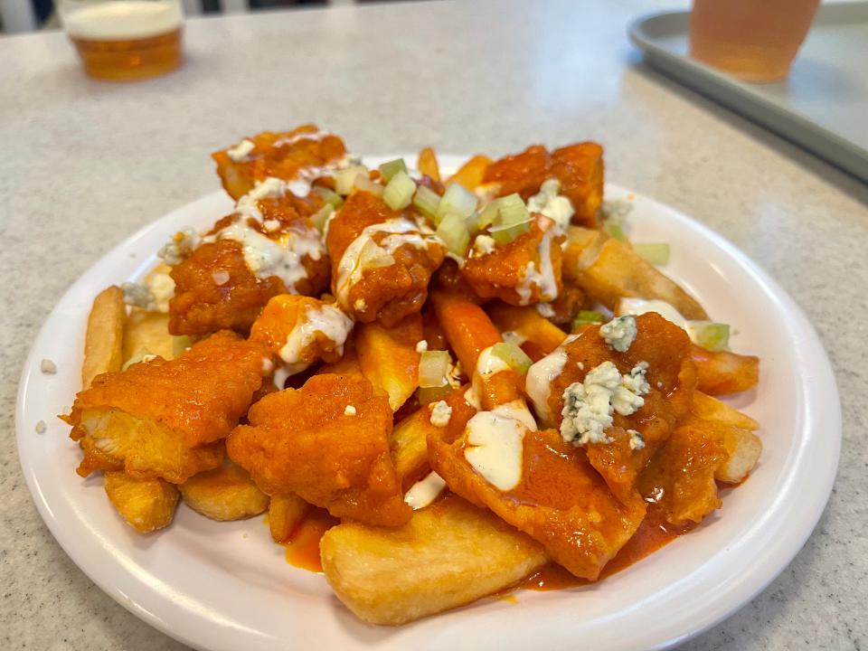 buffalo-chicken fries from oogie boogie bash in disneyland