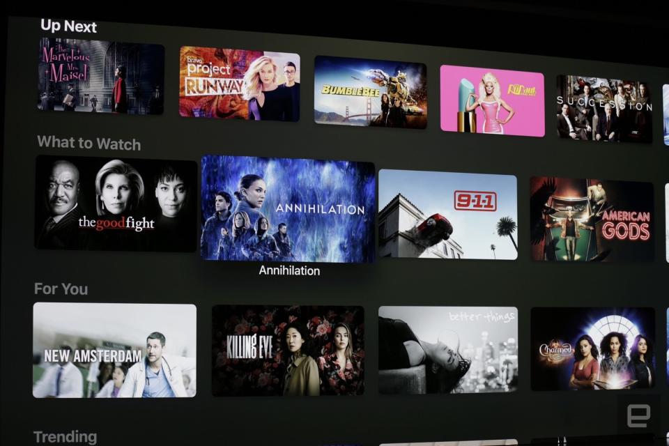 Apple has redesigned its TV app to make it easy to watch its new Channels,which includes video content from CBS All Access, Cinemax, Comedy Central Now,Epix, HBO, Showtime and Starz, among others