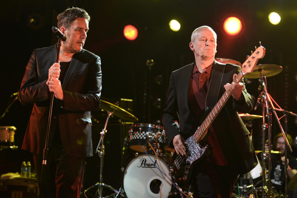 AUSTIN, TX - MARCH 14:  Terry Hall and Horace Panter of the band The Specials perform on stage at Hype Hotel during Day 3 of SXSW 2013 Music Festival on March 14, 2013 in Austin, Texas.  (Photo by Andy Sheppard/Redferns via Getty Images)