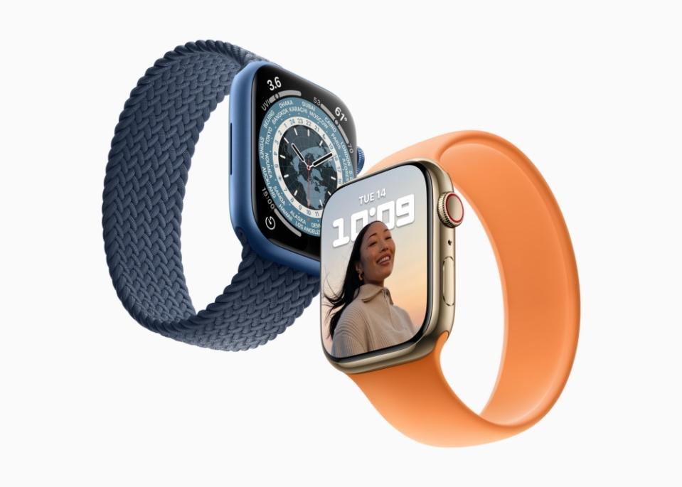 標準款Apple Watch Series 8將與前一代設計維持相同外觀，配色選項可能會少一些