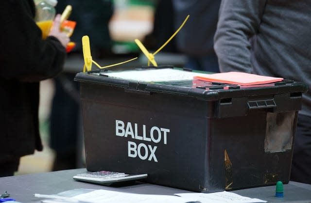 A ballot box