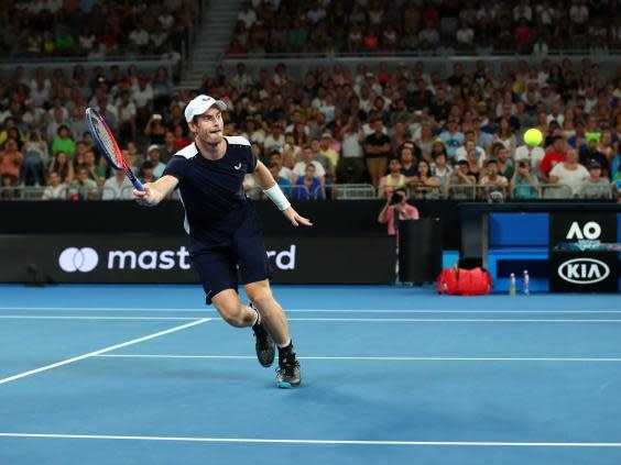 Murray showed great resilience and fight in his opening-round defeat in Melbourne (Getty Images)