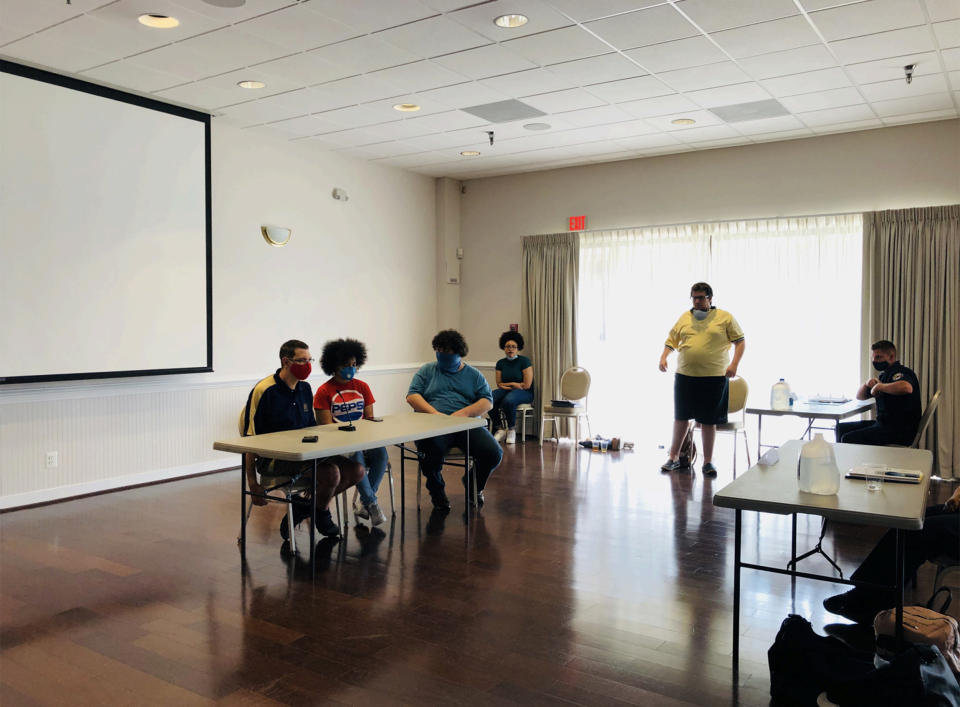First responders learn how to interact with people who have disabilities during a recent Learning to LEAD training in Maryland.  (Loyola University Maryland)