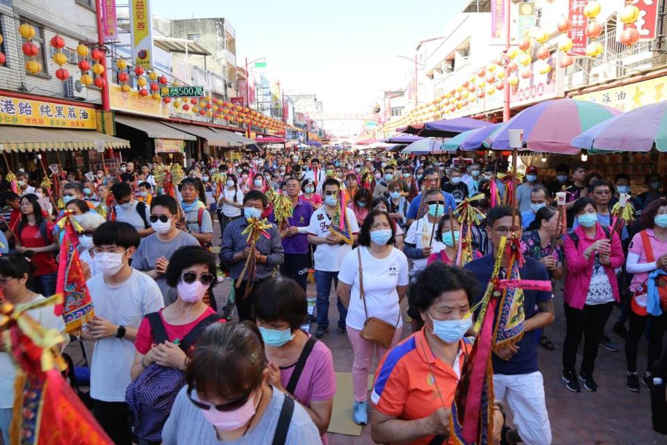 大甲媽祖繞境將於4/8起跑，中央氣象局表示，將出動行動觀測車即時提供氣象資訊。（圖為大甲媽到嘉義新港奉天宮）。   圖：嘉義縣政府/提供(資料照)