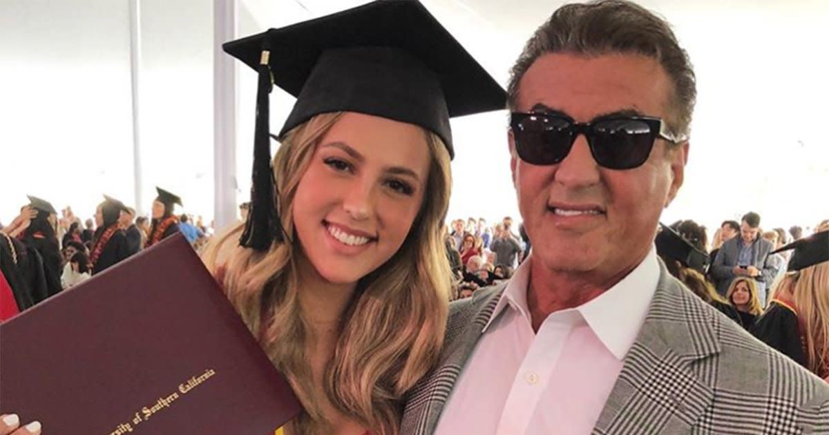 Sylvester Stallone celebrates daughter Scarlet's graduation