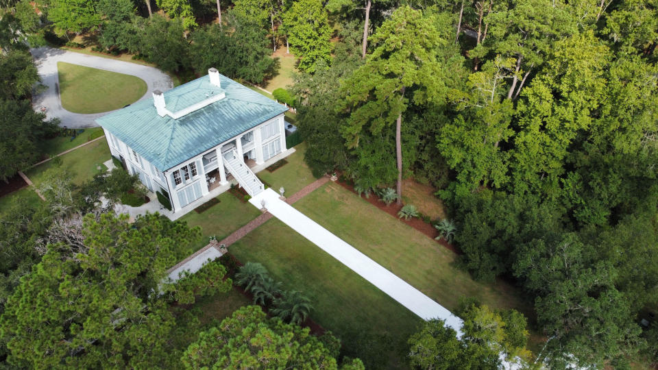 Ben Affleck's sprawling estate in Riceboro, Georgia where the actor and Jennifer Lopez are having their wedding. (Photo: The Image Direct)