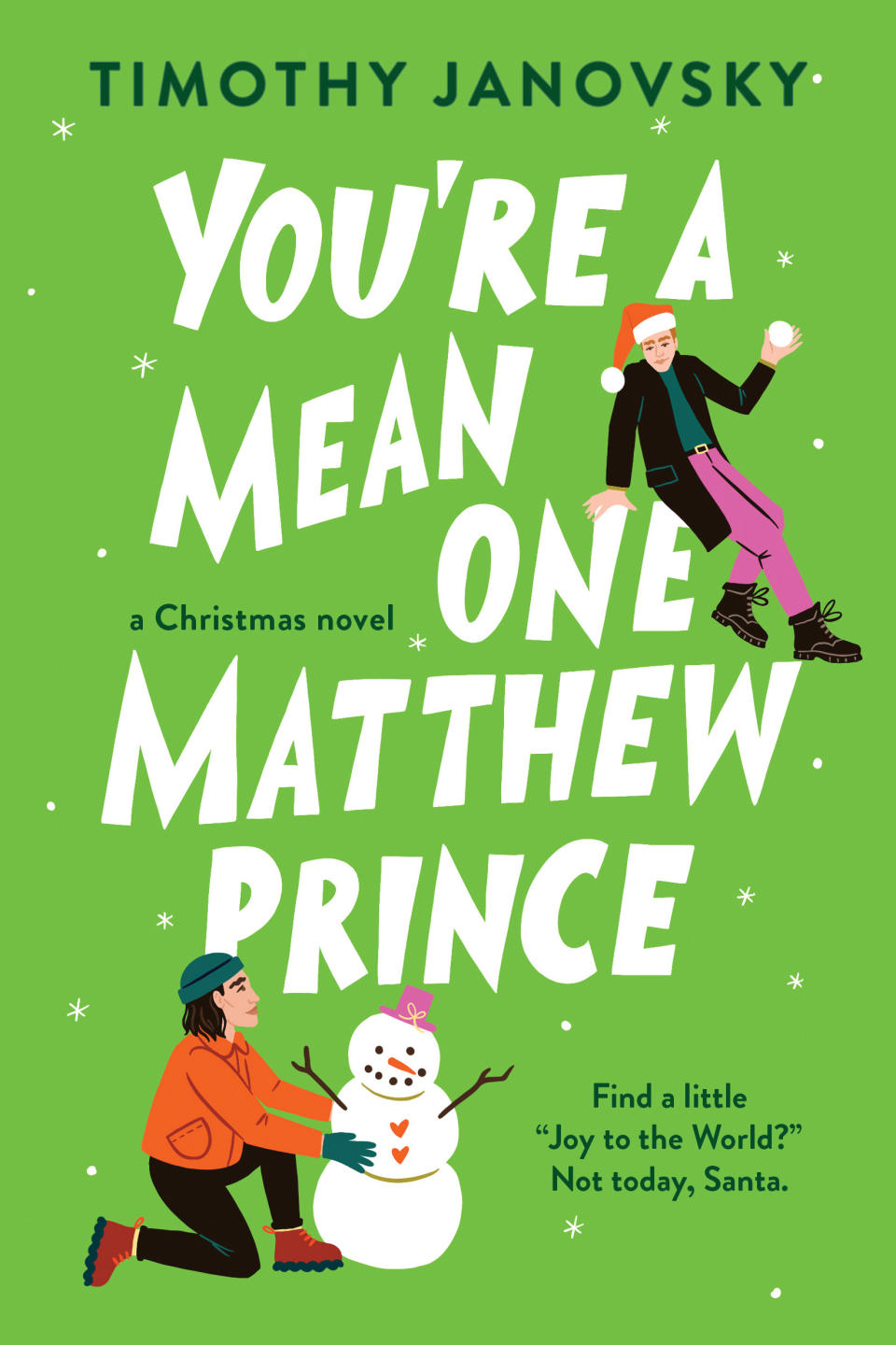 Release date: October 4What it's about: Yes, you're reading that right ―Janovsky's debuting this year with not one but two gay romance novels, and this one's perfect for the holiday season, especially all the grinches out there. When privileged Matthew Prince lands himself in hot water and gets shipped off to his grandparents' small town while his parents fix their new PR nightmare, he's less than thrilled with his festive new surroundings. Eager to get out faster, he takes on the task of helming a charity gala, along with the maddeningly sexy and unflappable Hector Martinez. Faced with small-town cheer, party planning, and all that hotness, even grinchy Matthew just might be powerless to resist...Get it from Amazon or your local bookstore via Indiebound here.