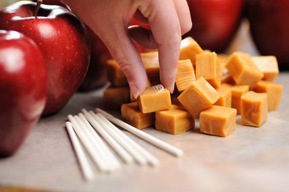 Step 1: Unwrap your candies.