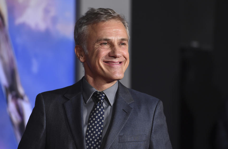 FILE - Christoph Waltz arrives at the premiere of "Alita: Battle Angel" on Feb. 5, 2019, in Los Angeles. Waltz turns 64 on Oct. 4. (Photo by Jordan Strauss/Invision/AP, File)