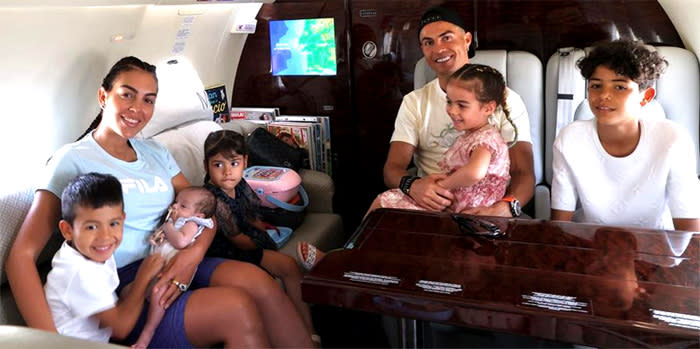 Cristiano Ronaldo y su familia